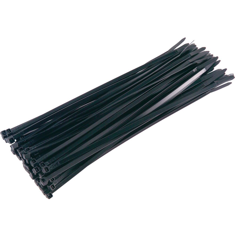 Kabelbinder schwarz, UV-stabilisiert, 4,5 x 280mm